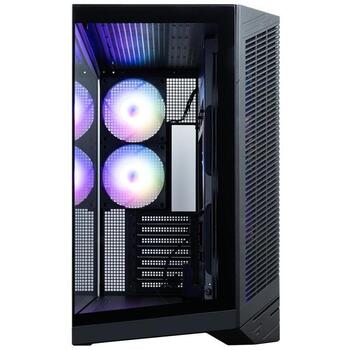 Zalman D50 BLACK, Midi Tower datora korpuss, ATX, 3x120mm ventilatori, melns, panorāmas stikls, USB-C (D50 BLACK)