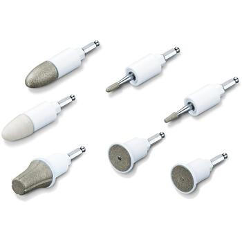 Beurer Manikīra un pedikīra komplekts MP 41, 150mm, 40mm, 2 ātrumi, 3800/4600 apgr./min, 7 piederumi, ar LED lampu (MP 41)