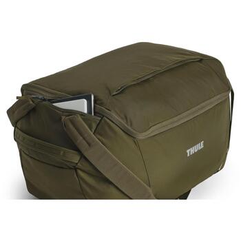 Thule дорожная сумка 3205618, 60 л, молния, плечевой ремень, ручки, внешний карман, зелёный (3205618)