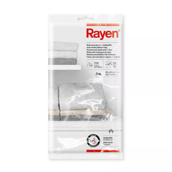 Rayen Мешки от моли для свитеров 01605101, 6шт, 82x40x13см, аромат лаванды, без пятен (01605101)