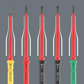 Wera 006605 Kraftform Kompakt VDE 15 Torque Extra Slim 1, 1.2-3.0 Нм, 15 предметов, изолированный, эргономичная рукоятка (006605)