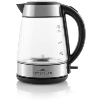 Eta Чайник Crystela II 1154 90000, 2200 W, 1.7 L, Стекло, 360° поворотная база, автоматическое отключение (ETA115490000)