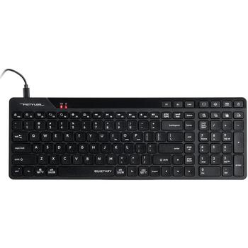 A4Tech Fstyler клавиатура A4TKLA47726, 2,4GHz, Bluetooth, 10м, черный, мембранная, 12 мультимедийных клавиш (A4TKLA47726)