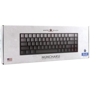 White Shark Клавиатура NUNCHAKU-G-US-BLUE.SW GK-007721, 68 клавиш, 1.8м кабель, механические синие переключатели, RGB подсветка (NUNCHAKU-G-US-BLUE.SW)