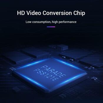 Vention DP на HDMI кабель 2M HADBH, 2м, 7мм, 30AWG, 1080p@60Hz, золотой разъем, PVC оболочка (HADBH)