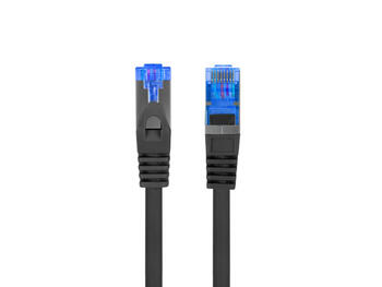Lanberg Patchcord Cat.6A S/FTP LSZH CCA Fluke Passed | PCF6A-10CC-1000-BK | 10 m (PCF6A-10CC-1000-BK)