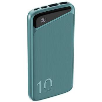 Navitel PWR10 MX Green, 10000mAh, 3.7V, 37Wh, 2xUSB-A, divvirzienu USB-C, mikro-USB, aizsardzība pret pārlādēšanu (PWR10 MX Green)