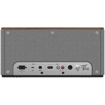 Беспроводная Bluetooth 2.1 колонка 120 W 45 Hz-20 kHz RCA/Phono USB-C оптический The Three Plus Орех (Walnut) 1071968 KLIPSCH (1071968)