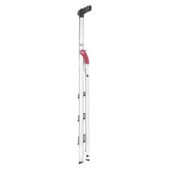 HAILO L60 StandardLine 038160407, 4 pakāpieni, 150 kg, 285 cm, alumīnijs, pretslīdes pakāpieni, locījuma aizsardzība (038160407)