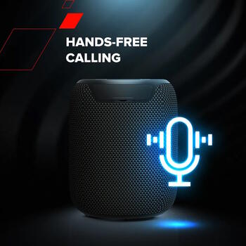 Портативная Bluetooth колонка мощностью 10 Вт с защитой от воды IPX6 и TWS соединением OnMove 9 Чёрная CNE-CBTSP9 CANYON (CNE-CBTSP9)