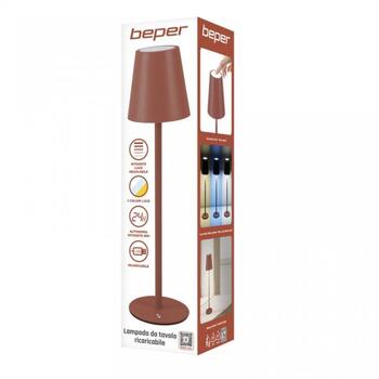 Beper Galda lampa P207ILI204, 3W, Tumši sarkans, LED, 1 spuldze, Aptumšošana, Gaismas temperatūras regulēšana (P207ILI204)