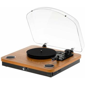 Adler Виниловый проигрыватель AD 1914w, 33.3 RPM, 45 RPM, 75 RPM, USB, Bluetooth 5.4, 2x0.8 W динамики (AD 1914w)