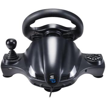 Subsonic Игровое рулевое колесо GS 750 Pro SA5156-NG, 270°, 6 кнопок, USB, 10 ч, совместимо с PS4, Xbox, PC (SA5156-NG)