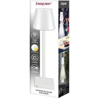 Beper Настольная лампа P201UTP102, 2W, IPX4, 1 лампочка, перезаряжаемая батарея, регулировка температуры света (P201UTP102)
