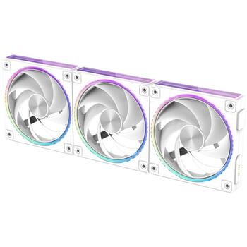 Zalman ventilators ZM-DF120 WHITE, 120mm, 800-2300RPM, 70.1CFM, 34.5dBA, 2.13mmH2O, ARGB, PWM, 2 lodīšu gultnis (ZM-DF120 WHITE)