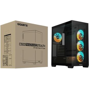 Gigabyte Корпус GB-C500P ST, 270° панорамный вид, 4мм закаленные стеклянные панели, RGB Fusion, 5x 5V 3-pin разъемы (GB-C500P ST)