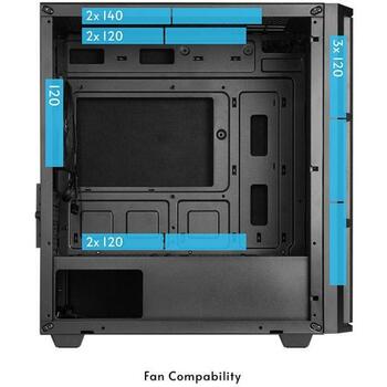 Chieftec Kaste Pro Mini AZ-01B-OP, Mini Tower, 1x USB 3.0, 1x 120mm ventilators, 2x 2.5