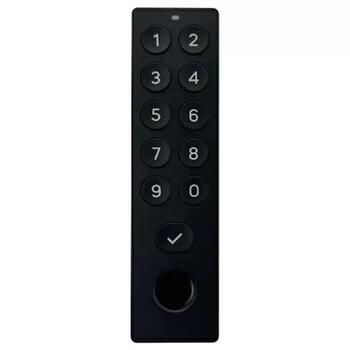 Tedee Keypad Pro — умная клавиатура с PIN-кодом и считывателем отпечатков пальцев для дверного замка, до 100 пользователей, с Bluetooth и Wi-Fi Чёрная (TKV2.0)