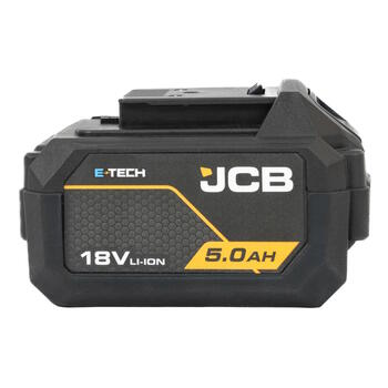 JCB JCB-18LI-5 Professional 18V Li-Ion akumulators instrumentu barošanai 5.0Ah E-TECH augsta veiktspēja dzesēšanas tehnoloģija saderīgs ar JCB 18V instrumentiem (JCB-18LI-5)