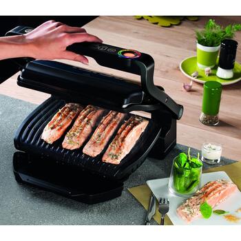 Tefal Elektriskais grils GC714834, 2000 W, melns, 600 cm2, 6 gatavošanas programmas, automātiska temperatūras kontrole (GC714834)