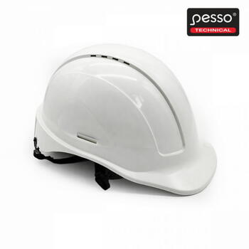 Pesso Защитная каска SALNB, белая, 53-64см, ABS, 0.49кг, EN 397, 8 вентиляционных отверстий, регулируемая (SALNB)