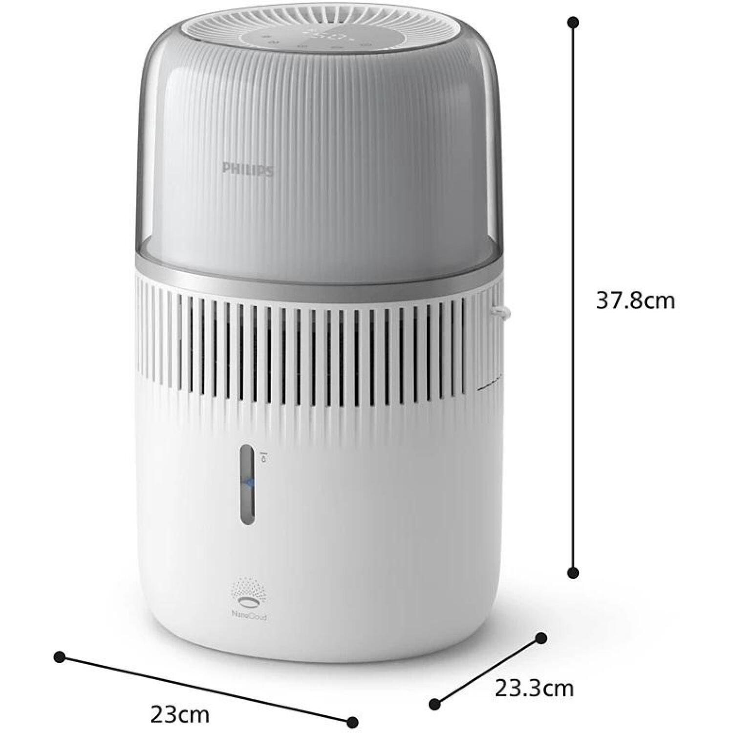 Philips Gaisa mitrinātājs HU5710/00 5000 Series, 4.5 L, līdz 56 m², NanoCloud tehnoloģija, 400 ml/h, balts (HU5710/00)
