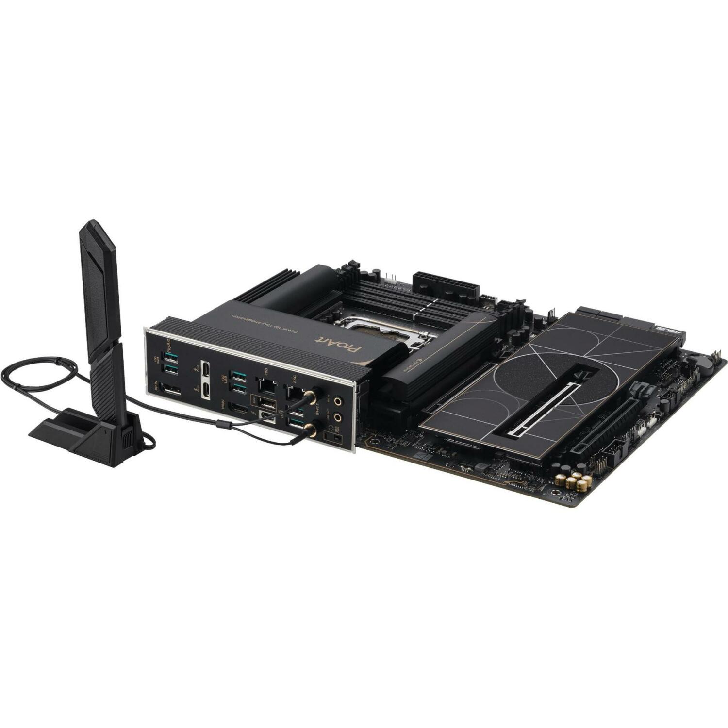 Asus настольная плата PROART Z890-CREATOR WIFI, LGA 1851, DDR5, 192 ГБ, 5 M.2, 10 Гбит, 2.5 Гбит, Wi-Fi 7, 3 Thunderbolt (PROART Z890-CREATOR WIFI)