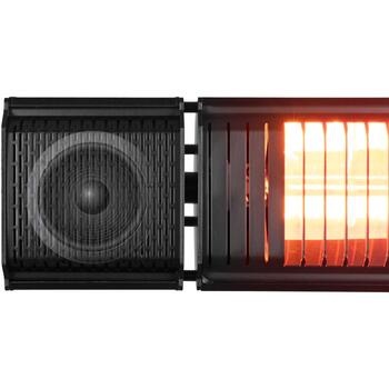 Eurom Обогреватель для террасы 334579, 2000 Вт, IP65, 185 см силовой кабель, Bluetooth управление, LED освещение (334579)