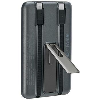 Rivacase Power Bank VA2607, 5000mAh, 15W беспроводная зарядка, 22.5W, 2 кабеля, встроенная подставка, зарядка iWatch (VA2607)