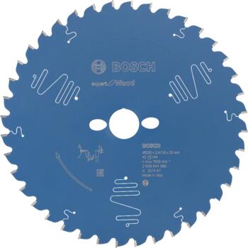 Ripzāģa disks Expert Wood 250 x 30 x 2,4 mm, 40, Paneļzāģiem RIPZĀĢA ASMENS EXPERT FOR WOOD, 2608644080, BOSCH (2608644080)