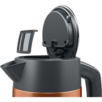 Bosch Чайник TWK4P439, 2400 Вт, 1.7 Л, Нержавеющая сталь, 360° поворотная база, Медь (TWK4P439)
