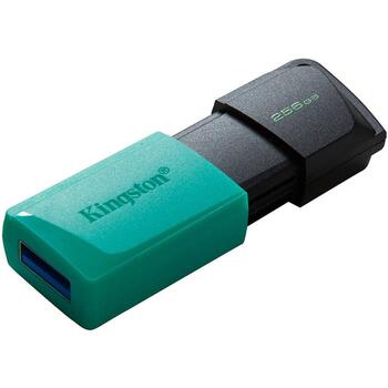Kingston USB флеш-накопитель DTXM/256GB, 256 GB, USB 3.2 Gen 1, черный/теал, 1 шт, -20 - 85 °C, 0 - 60 °C (DTXM/256GB)