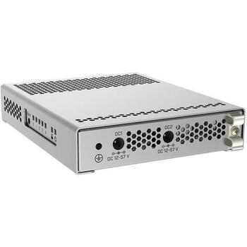 Mikrotik CRS305-1G-4S+IN управляемый коммутатор, 4 SFP+ порта, 1 RJ-45 Gigabit порт, 12-57 В, 18 Вт, PoE, -40-70 °C (CRS305-1G-4S+IN)
