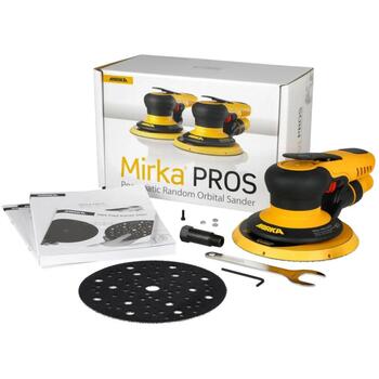 Mirka пневматическая орбитальная шлифмашина PROS 650CV 8995650111, 150мм, 12000/мин, 6,2бар, 5,0мм, шестигранный ключ (8995650111)
