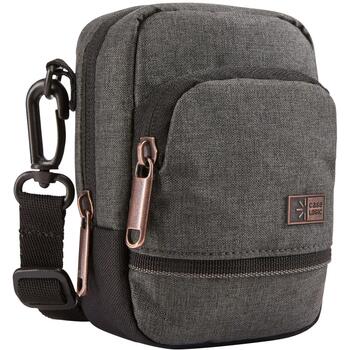 Case Logic Era CECS101 OBSIDIAN, kompakta kameras soma, 109g, 10.9x6.6x19.1cm, melange audums, melna, noņemama plecu siksna (3205278)