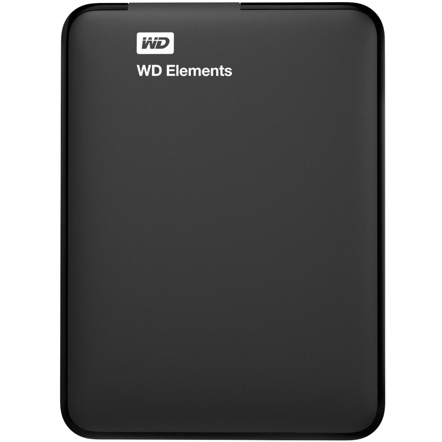 WD Elements portatīvais cietais disks, WDBUZG0010BBK-WESN, 1TB, 2.5