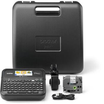 Brother Принтер для этикеток PT-D610BT PTD610BTVPZW1, 24 мм, 30 мм/с, 180 dpi, 7 строк печати, Bluetooth 5.0 (PTD610BTVPZW1)
