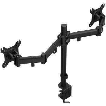 Endorfy мониторы, EY8F003, поддержка 2 экранов, 2 x 8 кг, 13-27 дюймов, VESA 75 x 75 мм, 100 x 100 мм, черный (EY8F003)