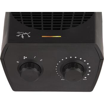 Jata Электрический обогреватель с вентилятором TV74, 2000 W, 1000 W, 230 V, 50 Hz, Черный, Для помещений, Переносной (TV74)
