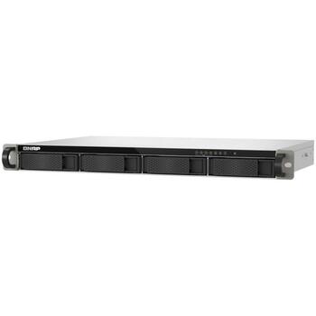 Qnap NAS 1U TS-433EU, ARM 4-core 2.0GHz, 4GB atmiņa, 2x 2.5GbE, 4 disku vietas, 2x USB 3.2, melns (TS-433EU)