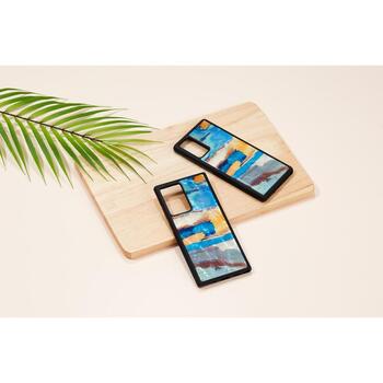 Ikins чехол для Samsung Galaxy Note 20 K4748J, голубой цвет, поликарбонат, задняя крышка, вырез под камеру, вырезы под порты (K4748J)