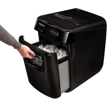 Fellowes Шредер AutoMax 200C 4653601, 200 листов автоматически, 10 листов вручную, 4x38 мм, P-4, Режим сна, Авто-реверс (4653601)