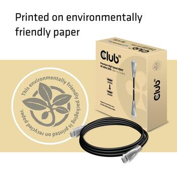 Club3D HDMI на HDMI кабель CAC-1311 1 м, 4K 60Hz, 18 Гбит/с, 3D, Premium High Speed с Ethernet (CAC-1311)