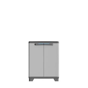 Keter Linear Base Cabinet шкаф 29206642, 68x39x90cm, черный/серый/темно-синий (29206642)