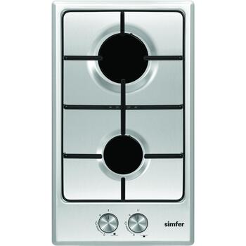 Simfer Plīts H3.200.VGRIM, 30cm, 2 gāzes degļi, nerūsējošais tērauds, rotējošie pogas (H3.200.VGRIM)