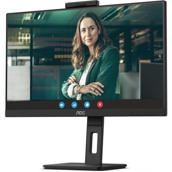 Aoc monitors Q27P3CW, 27 collu, 2560 x 1440, 75 Hz, 4 ms, 350 cd/m², 2 x HDMI, USB-C, 5MP web kamera, regulējams statīvs (Q27P3CW)