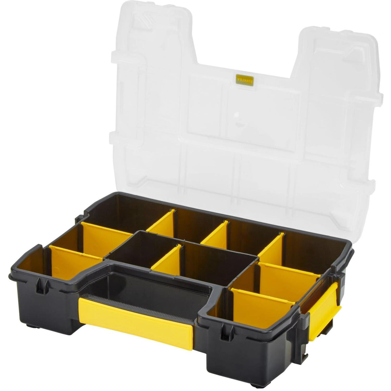 Stanley органайзер STST1-70720, 3л, 10 отделений, 8 съемных разделителей, крышка из полипропилена, ручка для переноски (STST1-70720)