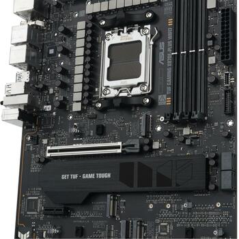 Asus TUF GAMING X870E-PLUS WIFI7, AMD, Socket AM5, DDR5, 256 GB, 4 DIMM, 4 M.2, 2.5 Gb Ethernet, Wi-Fi 7, 7.1 kanālu audio (TUF GAMING X870E-PLUS WIFI7)