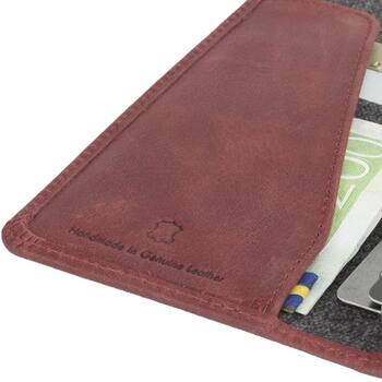 Krusell Sunne 4 Card FolioWallet 61506, 16,5см, Folio, Красный, Apple, iPhone XS Max, Подставка, 4 карманов для карт (61506)