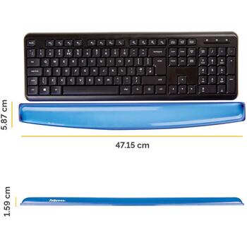 KEYBOARD ACC WRIST SUPPORT/BLUE 9113709 FELLOWES (9113709)